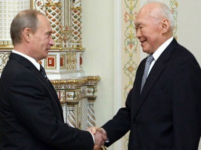 Владимир Путин и Ли Куан Ю Владимир Путин и Ли Куан Ю