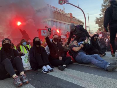 Забастовка в Польше. Фото: wiadomosci.onet.pl Забастовка в Польше. Фото: wiadomosci.onet.pl